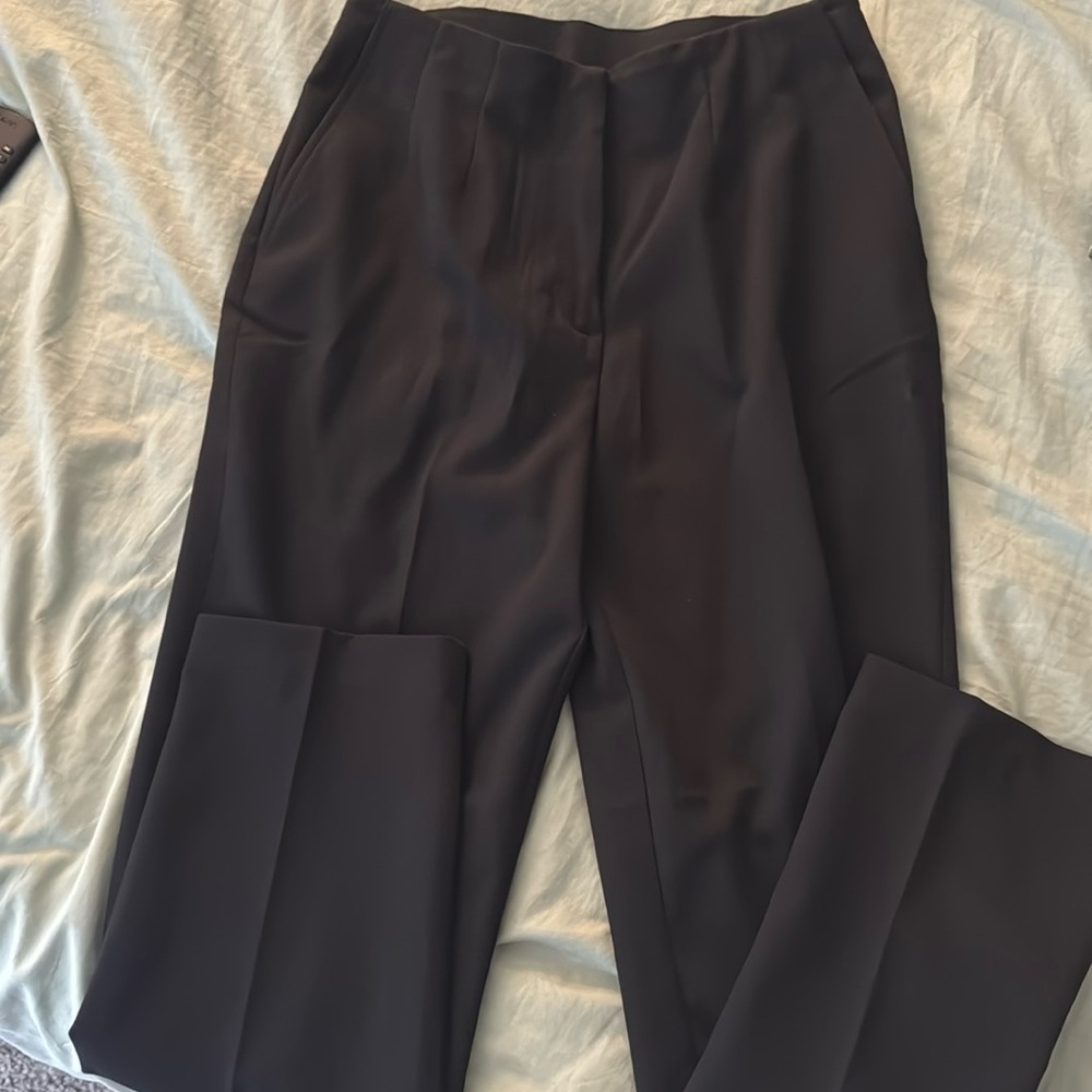 H&M women’s 6 petite black work pants NEW